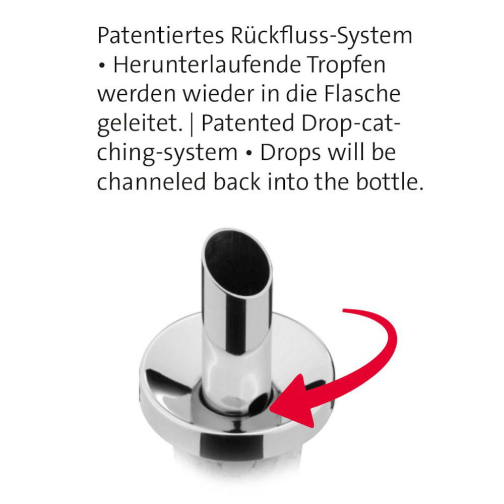 Ausgießer "Inox Öl-Spezial" Naturkork - Metallklappe - ZUBWM038 - 06 - Flaschenausgießer - Flaschenverschlüsse  - Flaschenbauer