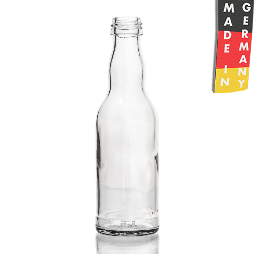 50 er Set Kropfhalsflasche Weiss 200 ml - 28 mm MCA-Mündung - Flaschenbauer