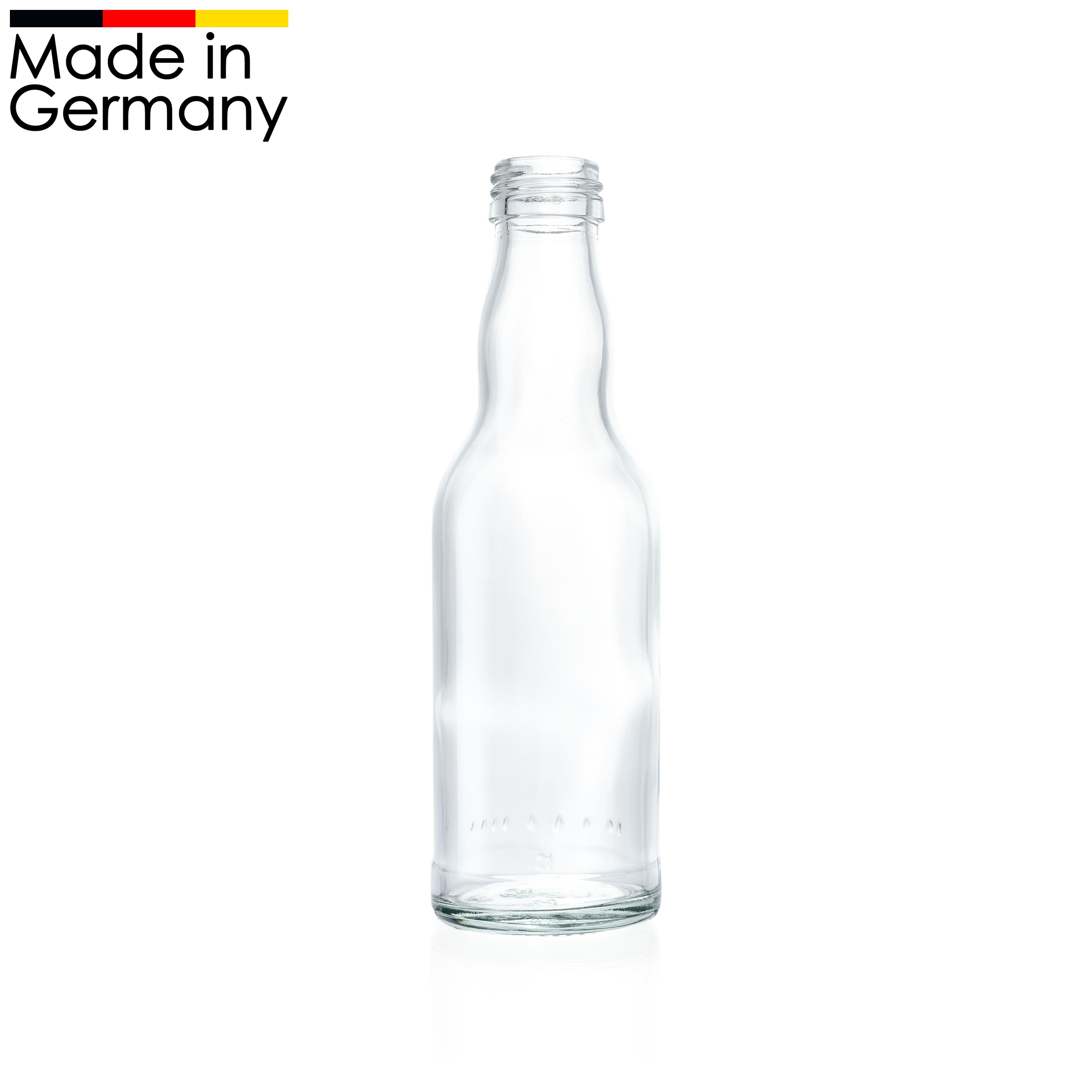 200 ml Kropfhalsflasche mit 28 mm Schraub-Mündung - Saftflasche - Flaschenbauer