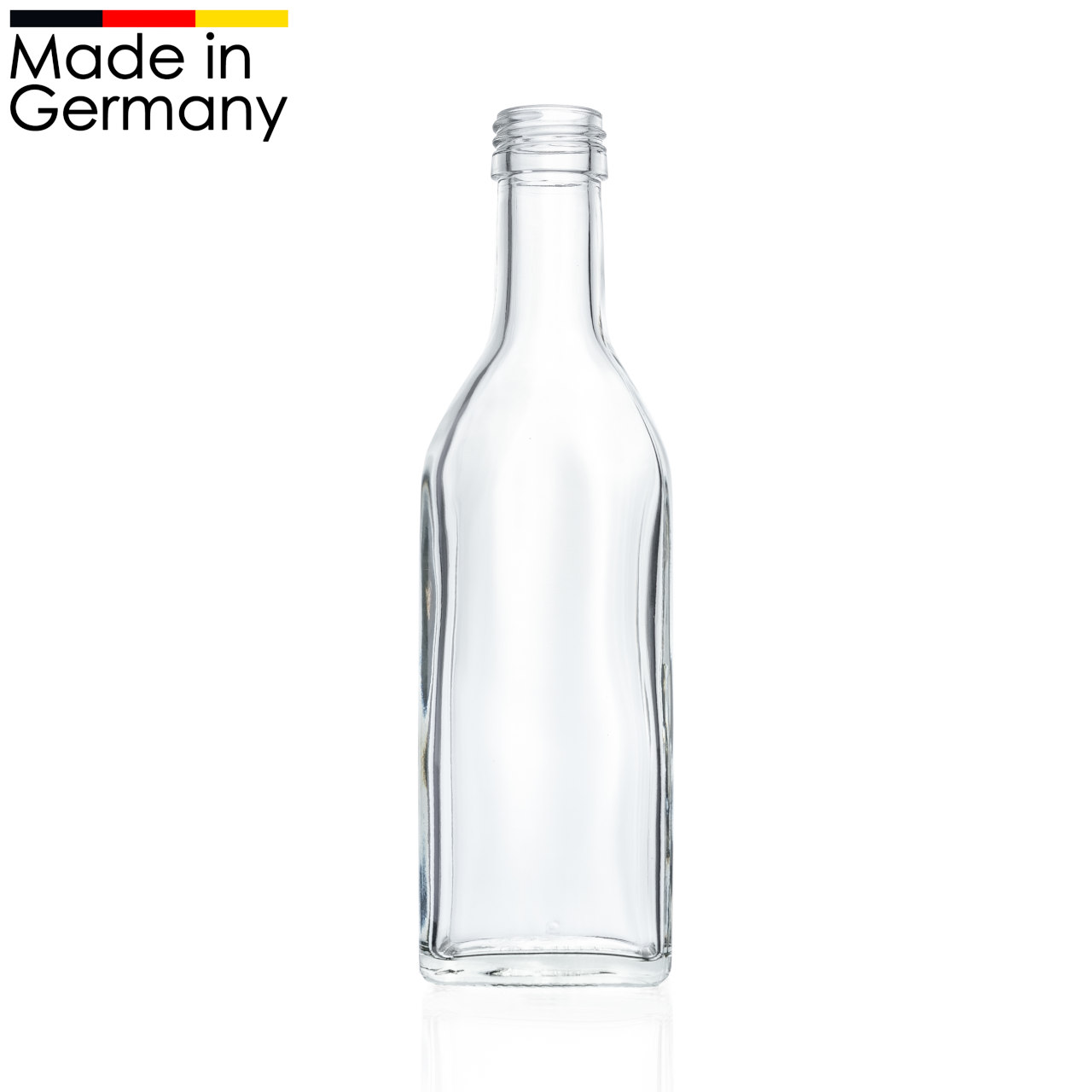 Kirschwasserflasche 200 ml - glatt - PP 28 mm - SKIRG003 - frontal - Flaschenbauer